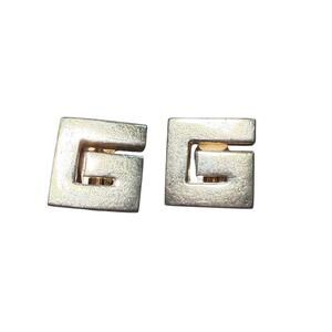Vintage Givenchy “G” Gold Tone Clip-On Earrings